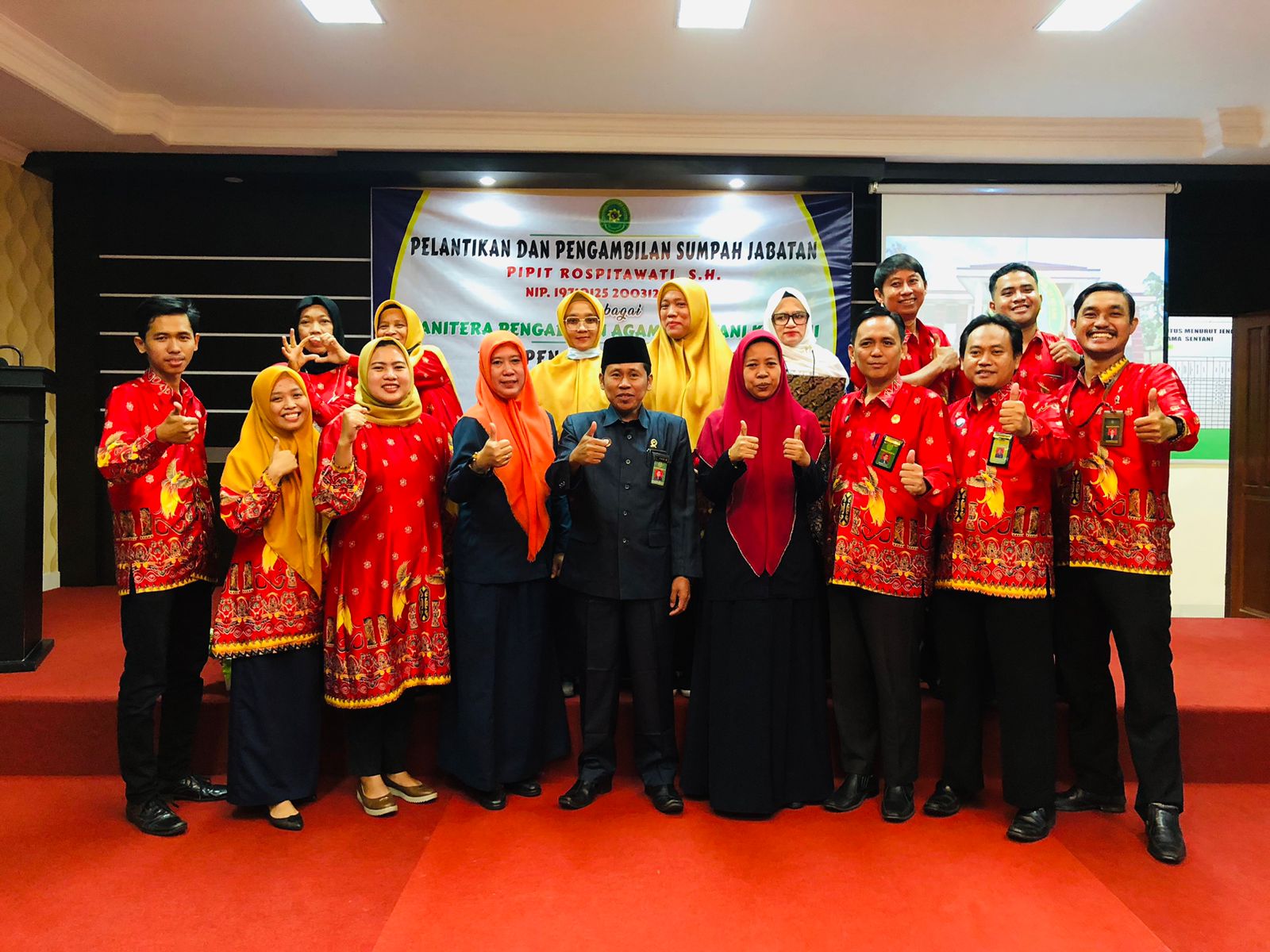 Pelantikan Panitera Sentani 1