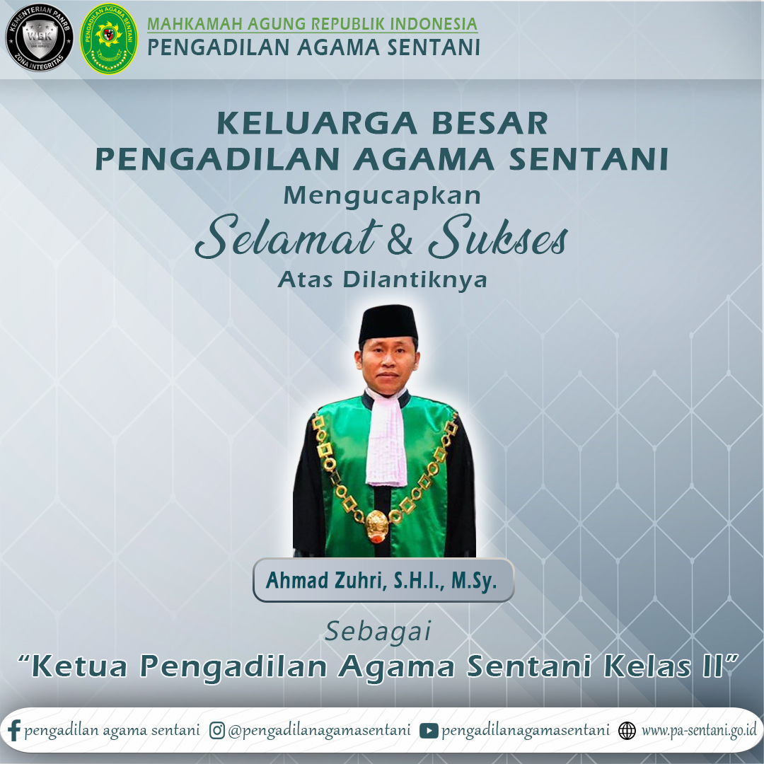 Ucapan Selamat Ketua PA Sentani